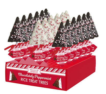 Melville Rice Cereal Treat White & Dark Chocolate Trees