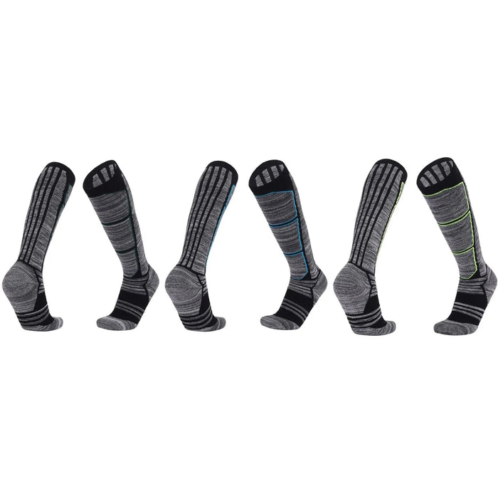 Men's 3 Pairs Winter Outdoor Cushion Ski Socks Pantsnsox