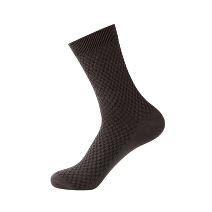 Mens Breathable Bamboo Fibre Crew Busniess Socks 1 Pair - Pantsnsox