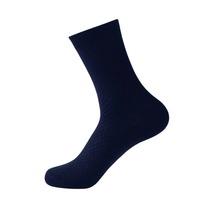 Mens Breathable Bamboo Fibre Crew Busniess Socks 1 Pair - Pantsnsox