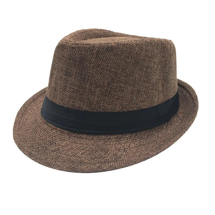 Mens Classic Fedora Hat Short Brim Pantsnsox