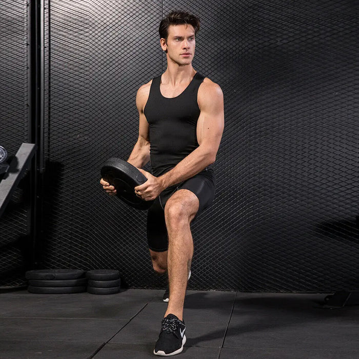 Mens Sleeveless Gym Top Tee - Pantsnsox