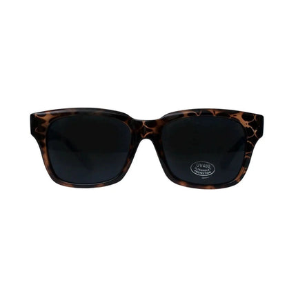 Mens Tortoise Shell Frame Black Sunglasses - Pantsnsox