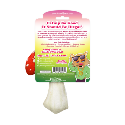Meowijuana - Get Sprung Refillable Mushroom - Dog.Dog.Cat.