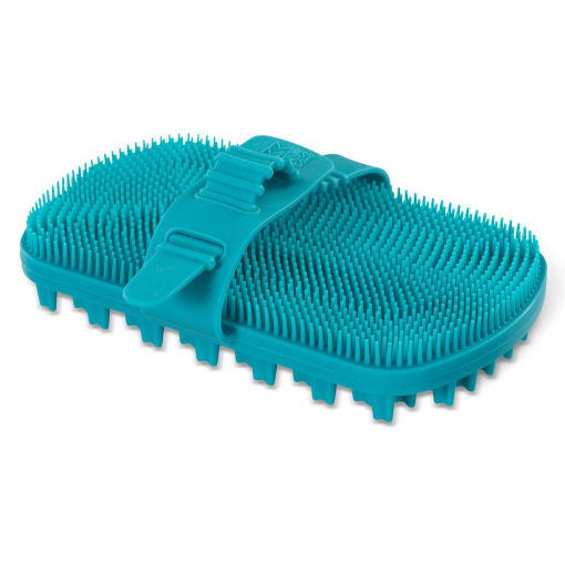 Messy Mutts Dual Sided Grooming Brush - Silicone Deshedding Tool - Dog.Dog.Cat.