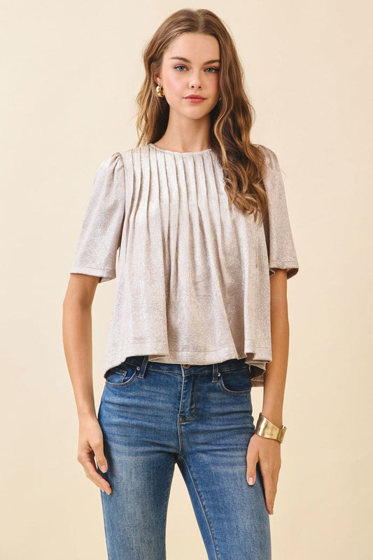 Metallic Muse Top