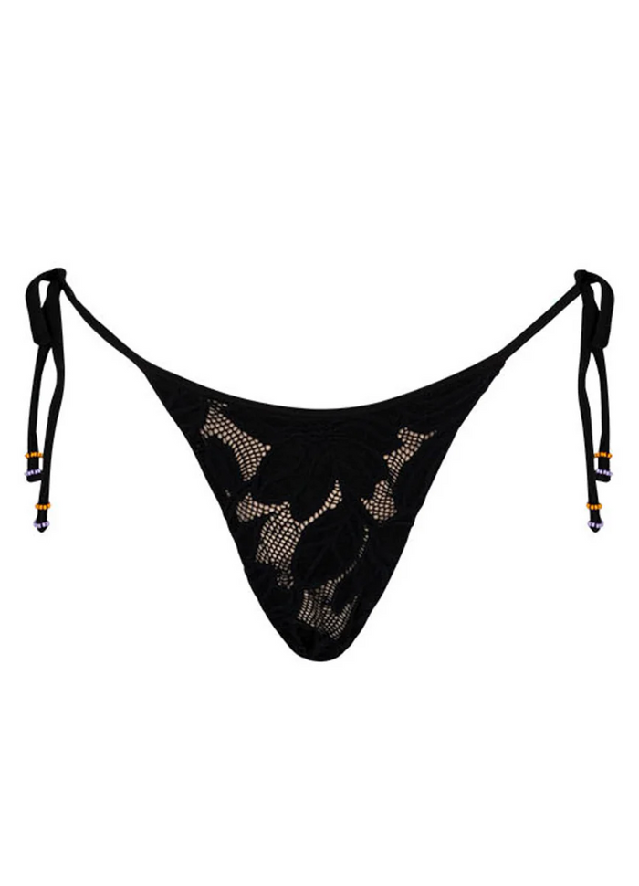 Midnight Bouquet Bikini Bottom