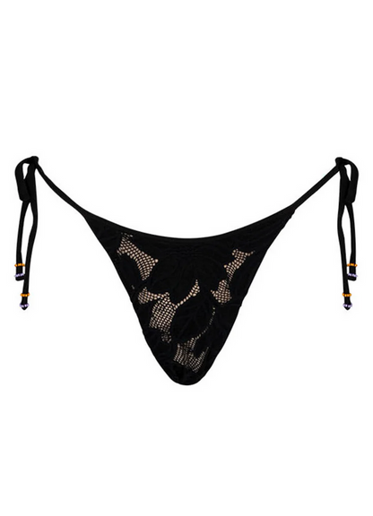 Midnight Bouquet Bikini Bottom