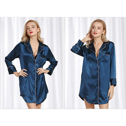 Modern Blue Women Long Sleeve Top - Pantsnsox