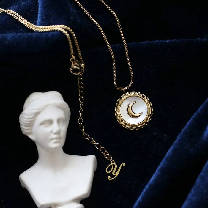 Mother of Pearl Moon Charm - Pantsnsox