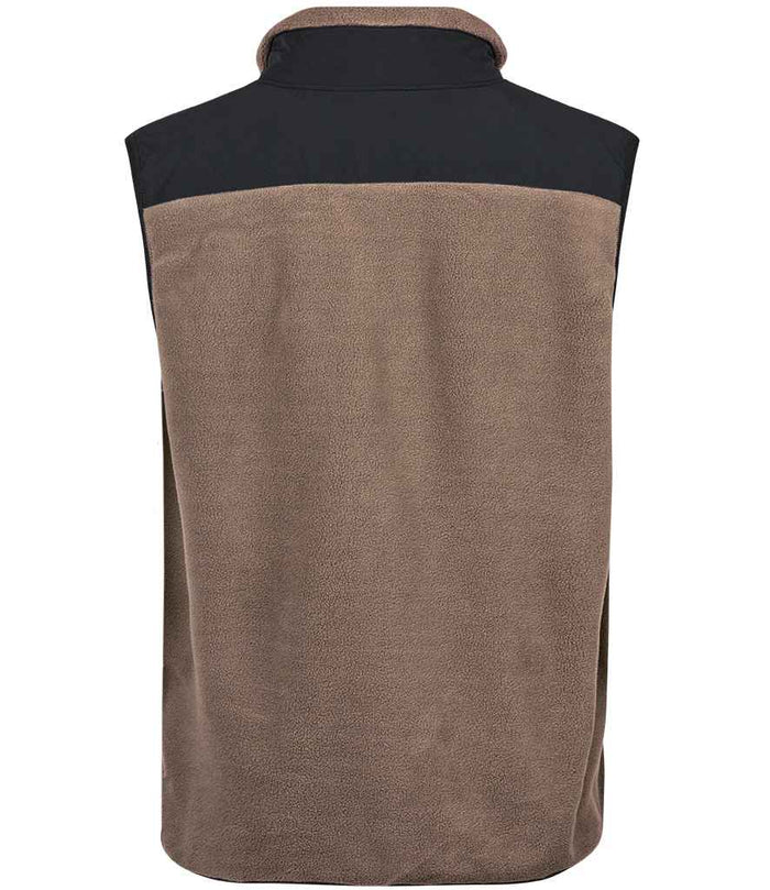 Tee Jays Mountain Fleece Bodywarmer | Clay/Black - Eg Clothing UK