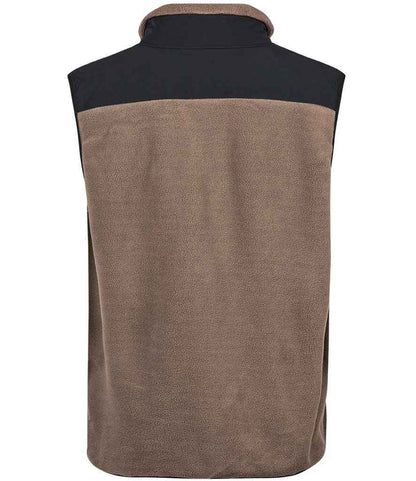 Tee Jays Mountain Fleece Bodywarmer | Clay/Black - Eg Clothing UK