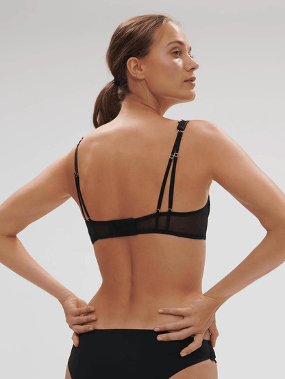 Mystic Half Cup Bra Black