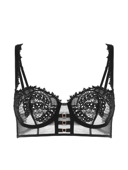 Mystic Half Cup Bra Black