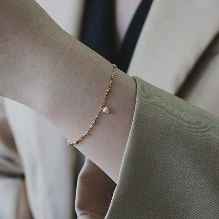 Nature Freshwater Pearl  Bracelet Crushes.