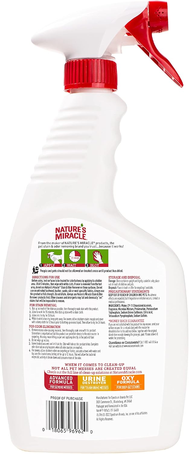 Natures Miracle Spray - 24 oz - Dog.Dog.Cat.