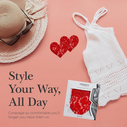 Nippies Red Heart Nipple Covers