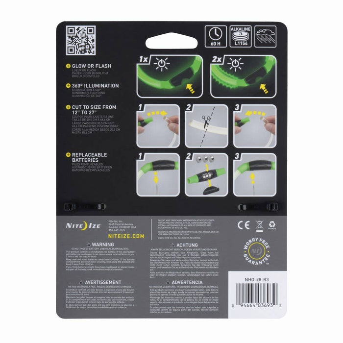 Nite Ize NiteHowl LED Safety Necklace - Green - Dog.Dog.Cat.