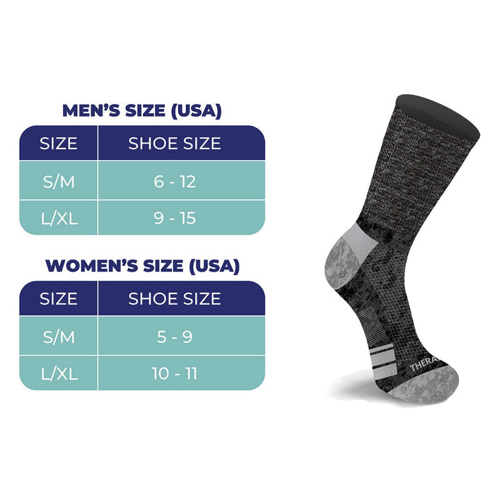 Non-Binding Loose Fit Cotton Diabetic Crew Socks (2 Pairs) - Assorted Colors