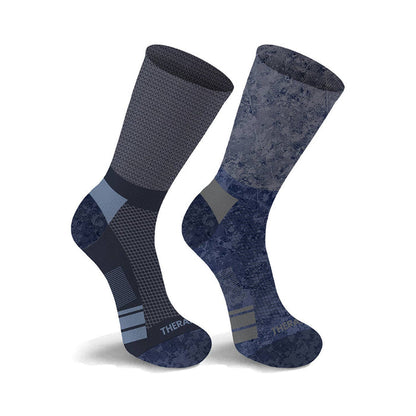 Non-Binding Loose Fit Cotton Diabetic Crew Socks (2 Pairs) - Assorted Colors