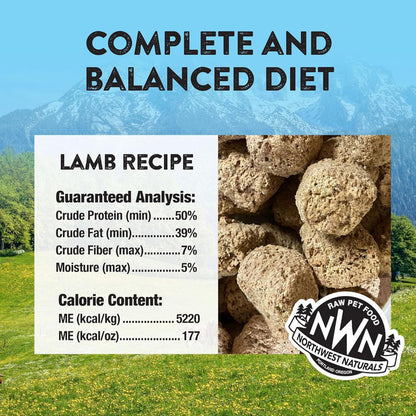 Northwest Naturals Freeze Dried-Lamb : 12 oz - Dog.Dog.Cat.