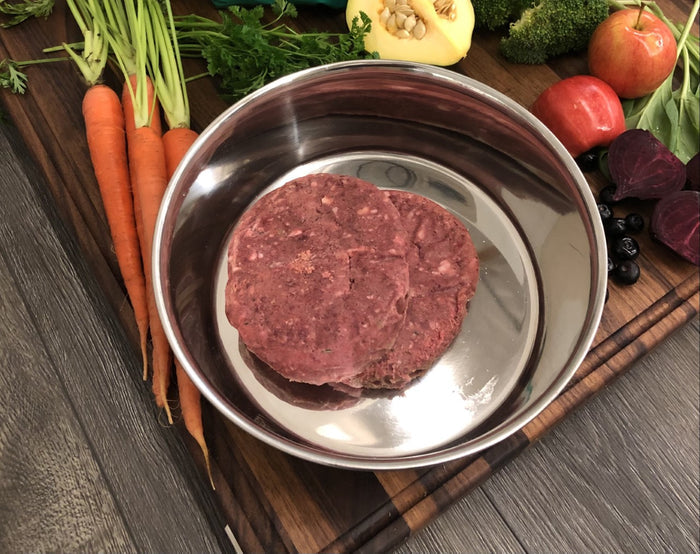 OC Raw Dog Grain-Free Frozen Beef & Produce Patties - 6.5 lbs - Dog.Dog.Cat.