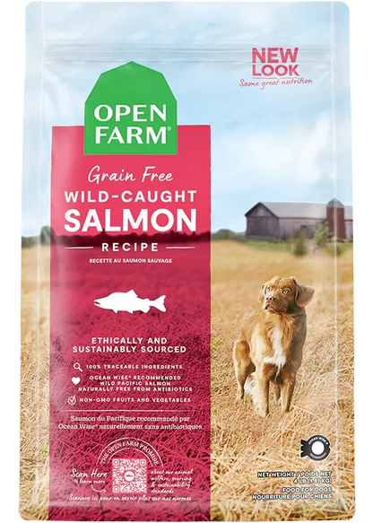 Open Farm Grain Free Kibble Dog Food Wild Salmon 22 LB Bag - Dog.Dog.Cat.