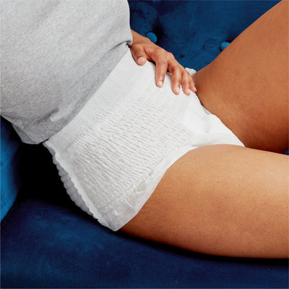 Person wearing postpartum underwear