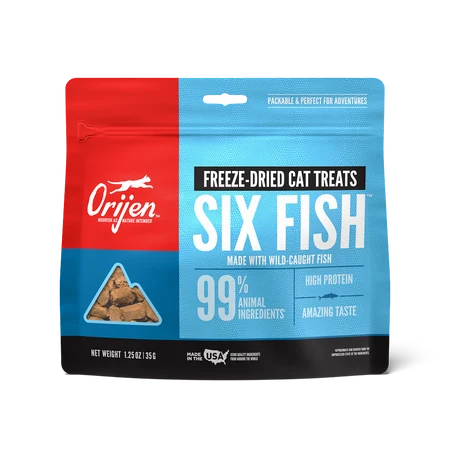 Orijen Freeze Dried Cat Treats-6 Fish : 1.25 oz - Dog.Dog.Cat.