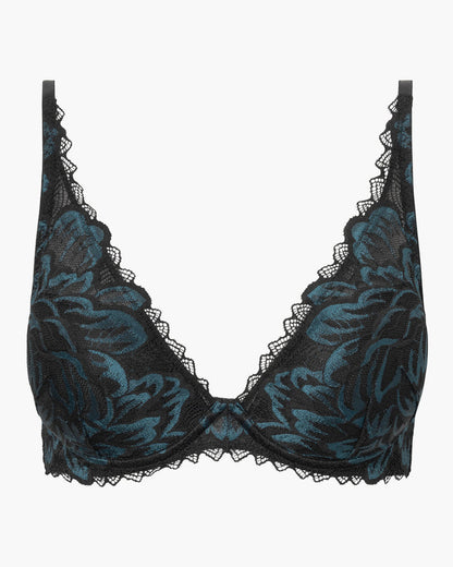 Black Bra - Encantata Padded Plunge Bra