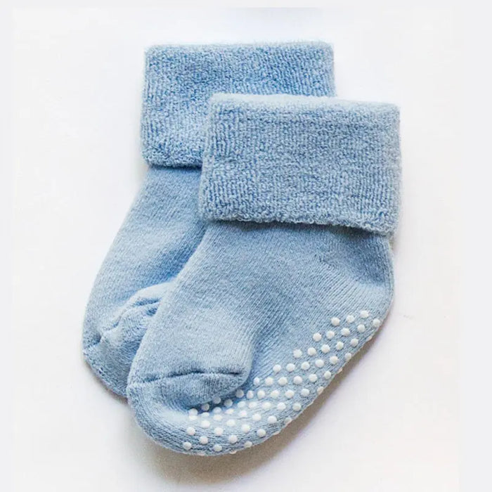 Pantsnsox 6 Pairs Unisex Thick Cotton Baby Anti-Slip Socks Pantsnsox