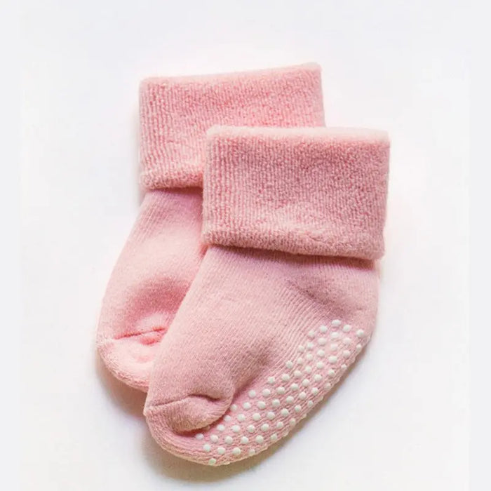 Pantsnsox 6 Pairs Unisex Thick Cotton Baby Anti-Slip Socks Pantsnsox
