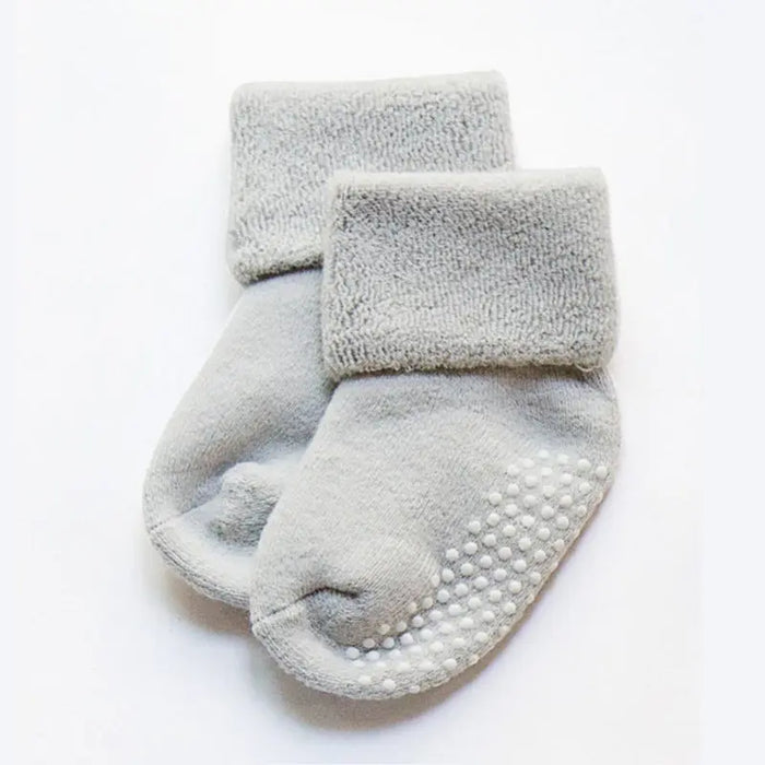 Pantsnsox 6 Pairs Unisex Thick Cotton Baby Anti-Slip Socks Pantsnsox