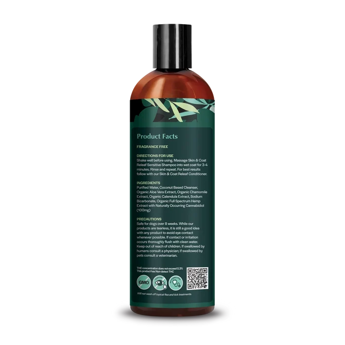 Pet Releaf Shampoo-Senstive Skin : 16 oz - Dog.Dog.Cat.