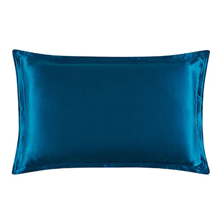 Pillowcase 100% Nature Silk Anti Ageing Wrinkles Mulberry Silk Pillow Case Blue White PUEE