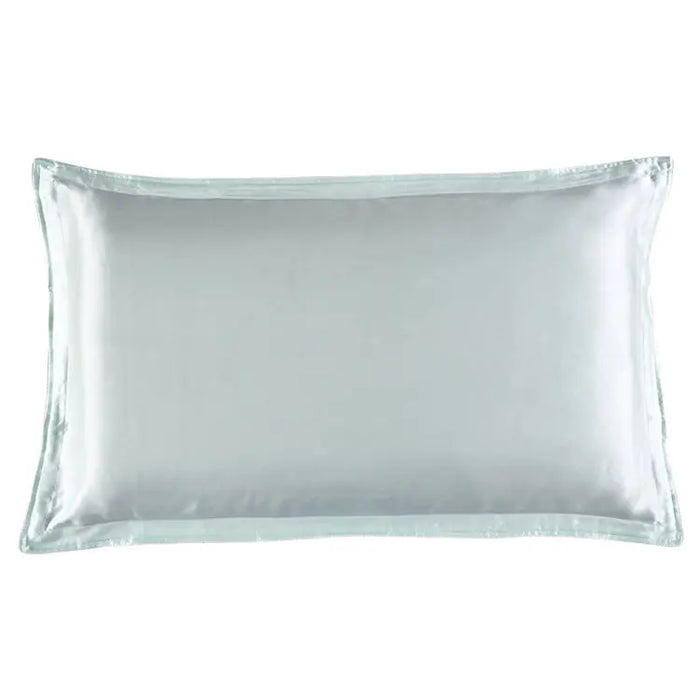Pillowcase 100% Nature Silk Anti Ageing Wrinkles Mulberry Silk Pillow Case Blue White PUEE