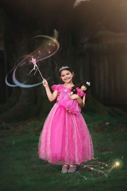PINK PRINCESS DOLL DRESS