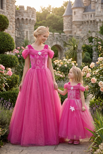 PINK PRINCESS GOWN FOR WOMEN