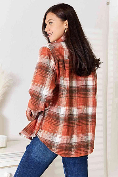 Plaid Collared Shirt For Women - Timeless Long Sleeve Classic Style - Versatile Wardrobe Essential Trendsi