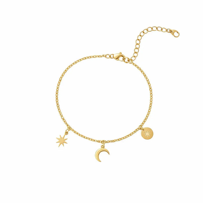 Plated Star Moon Bracelet marketplace image