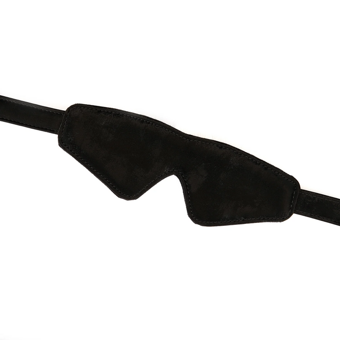 Plush Velour Black Blindfold