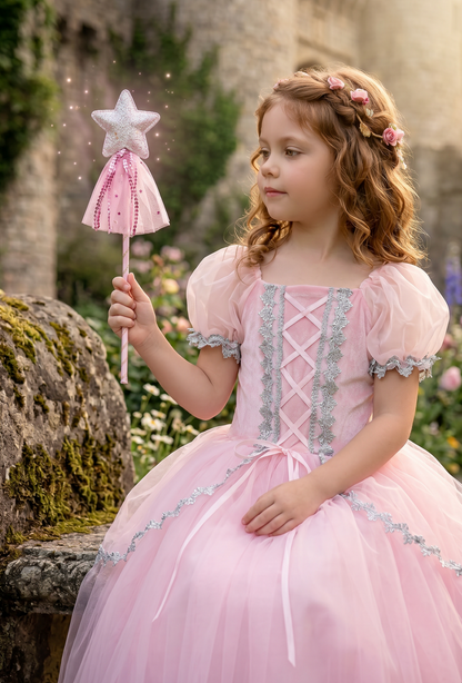 PRINCESS GLINDA DRESS & WAND SET