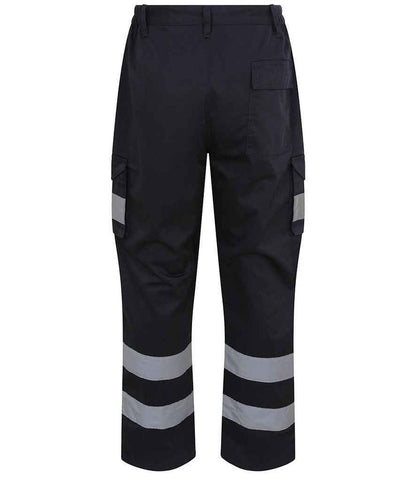 Pro RTX High Visibility Cargo Trousers | Navy - Eg Clothing UK