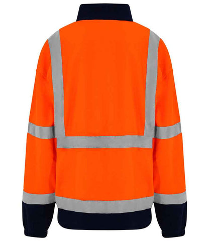 Pro RTX High Visibility Fleece Jacket | Orange/Navy - Eg Clothing UK