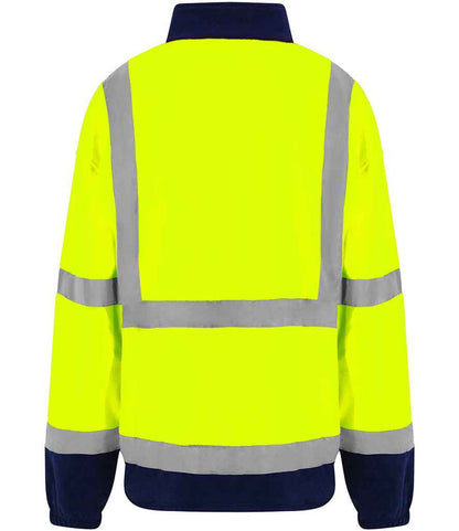 Pro RTX High Visibility Fleece Jacket | Yellow/Navy - Eg Clothing UK