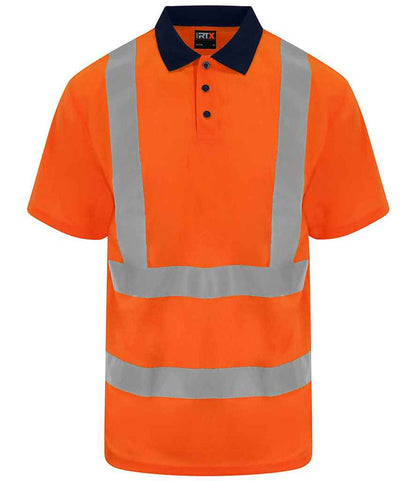 Pro RTX High Visibility Polo Shirt | Orange/Navy - Eg Clothing UK