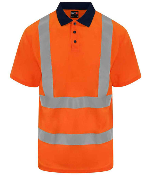 Pro RTX High Visibility Polo Shirt | Orange/Navy - Eg Clothing UK