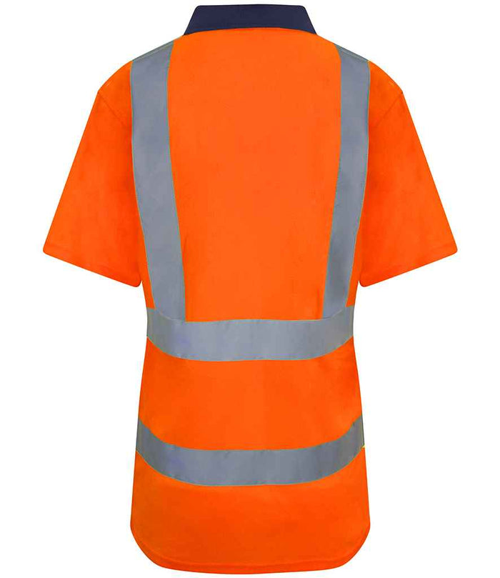 Pro RTX High Visibility Polo Shirt | Orange/Navy - Eg Clothing UK