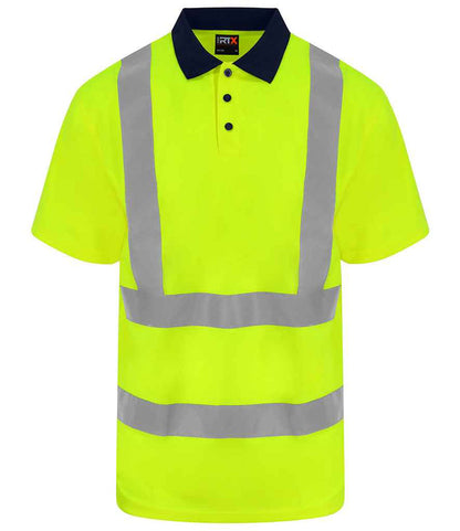 Pro RTX High Visibility Polo Shirt | Yellow/Navy - Eg Clothing UK