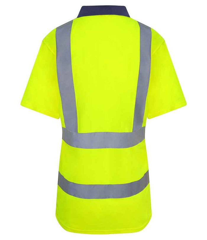 Pro RTX High Visibility Polo Shirt | Yellow/Navy - Eg Clothing UK